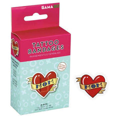 Mom Tattoo Adhesive Bandages - 18 Pack