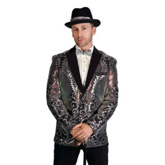 Multicolor Shift Sequin Rave Men's Blazer