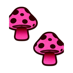 Mushroom: Neon Pink Shroom Nipple Pasties by Pastease