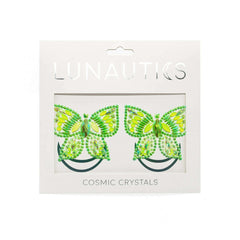 Neon Green UV Butterfly Gems & Pasties