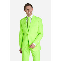 OppoSuits Neon Lucky Lime Three Piece Suit