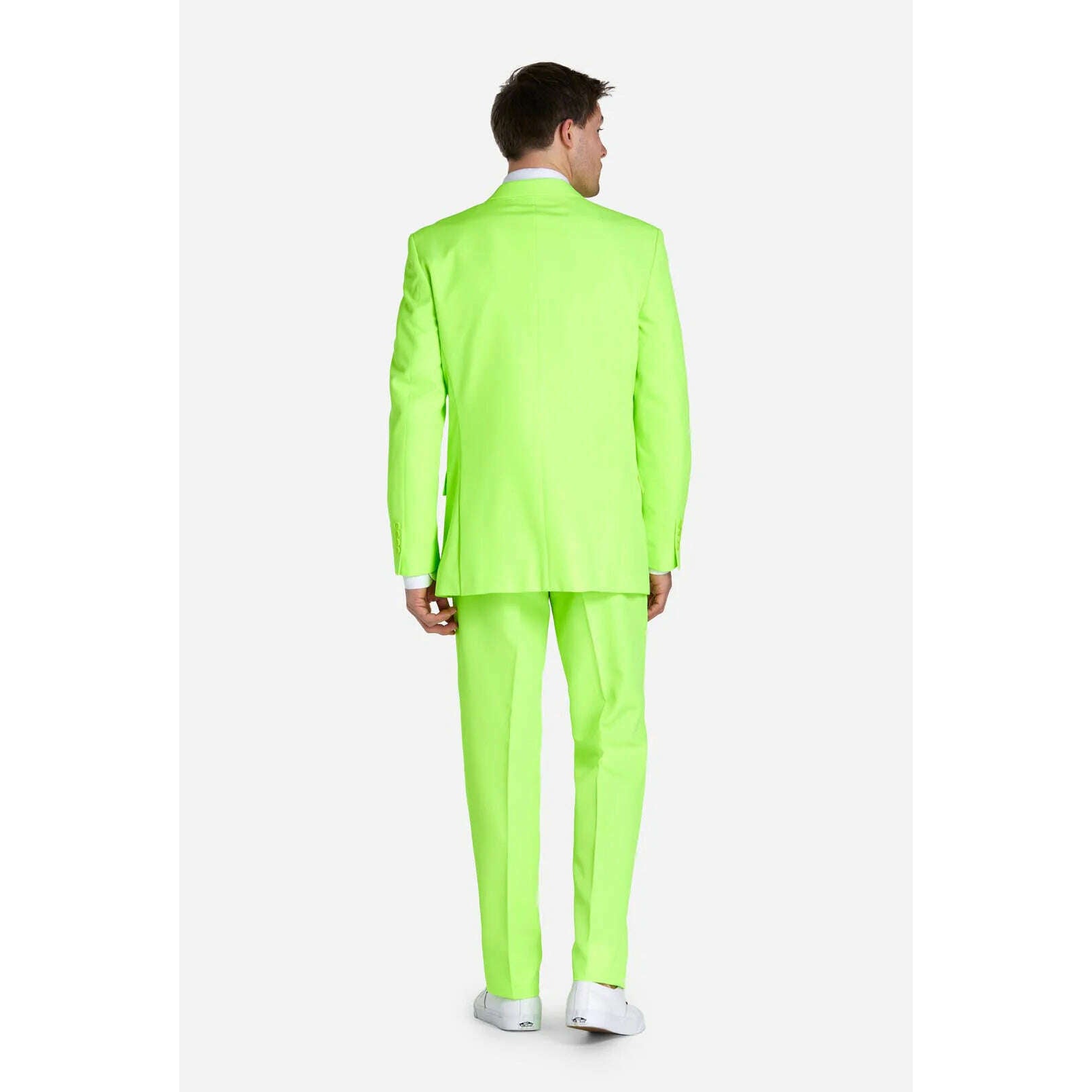 OppoSuits Neon Lucky Lime Three Piece Suit