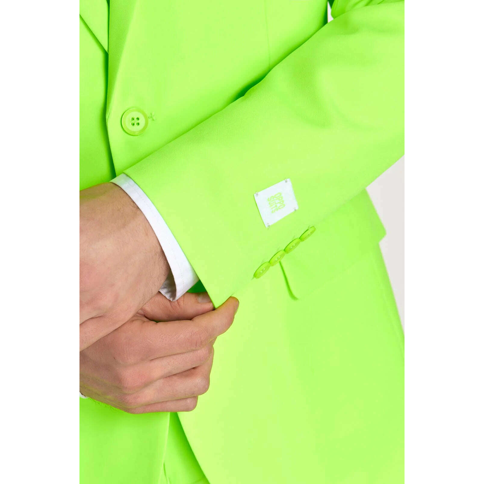 OppoSuits Neon Lucky Lime Three Piece Suit