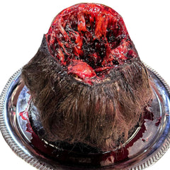 No Brain Chuck Bloody Severed Head On Platter Prop