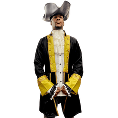 Norrington Commodore Black Pirate Coat