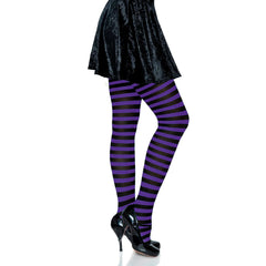 Nylon Striped Tights