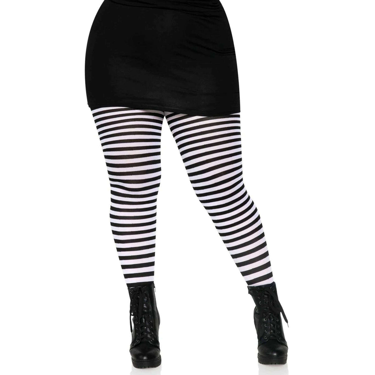 Nylon Striped Tights