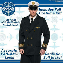 Officially Licensed PAN AM® Pilot Adult Costume