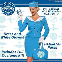 Officially Licensed PAN AM® Stewardess Women's Costume