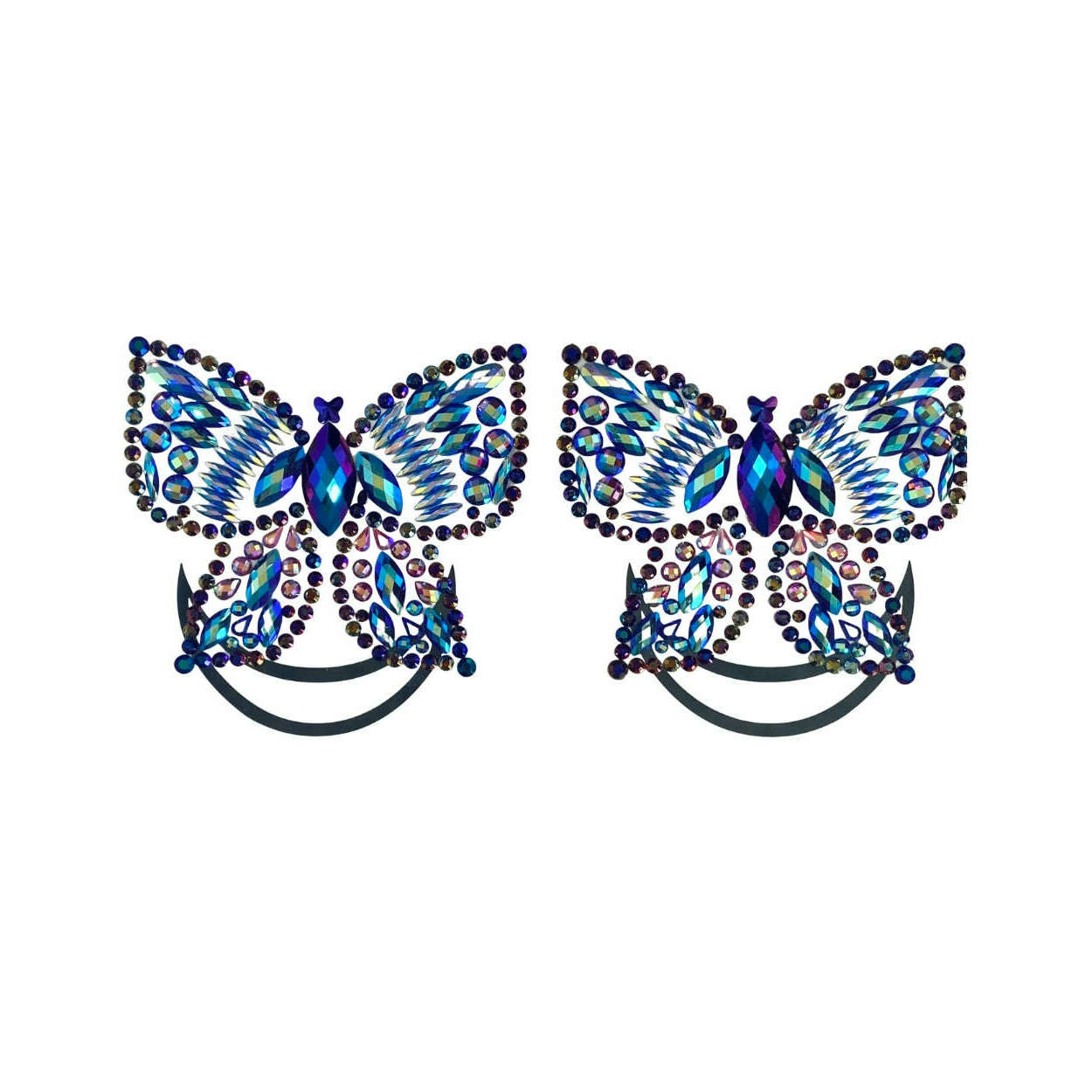 Oil Slick Butterfly Body Gems & Pasties