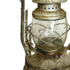 Old Fashioned Rustic SIlver Lantern Prop