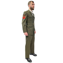 Original Army Green World War II Service Adult Uniform