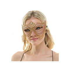 Pearly Chained Venetian Mask