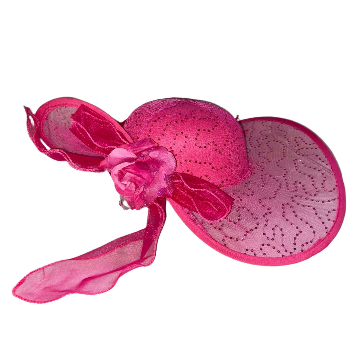 Pink Sequin Kentucky Derby Hat