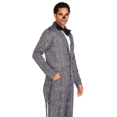 Pinstriped Tux Jumpsuit Men's Costume