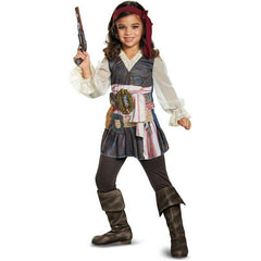 Pirates of The Caribbean: Dead Men Tell No Tales Deluxe Captain Jack Sparrow Girl's Costume