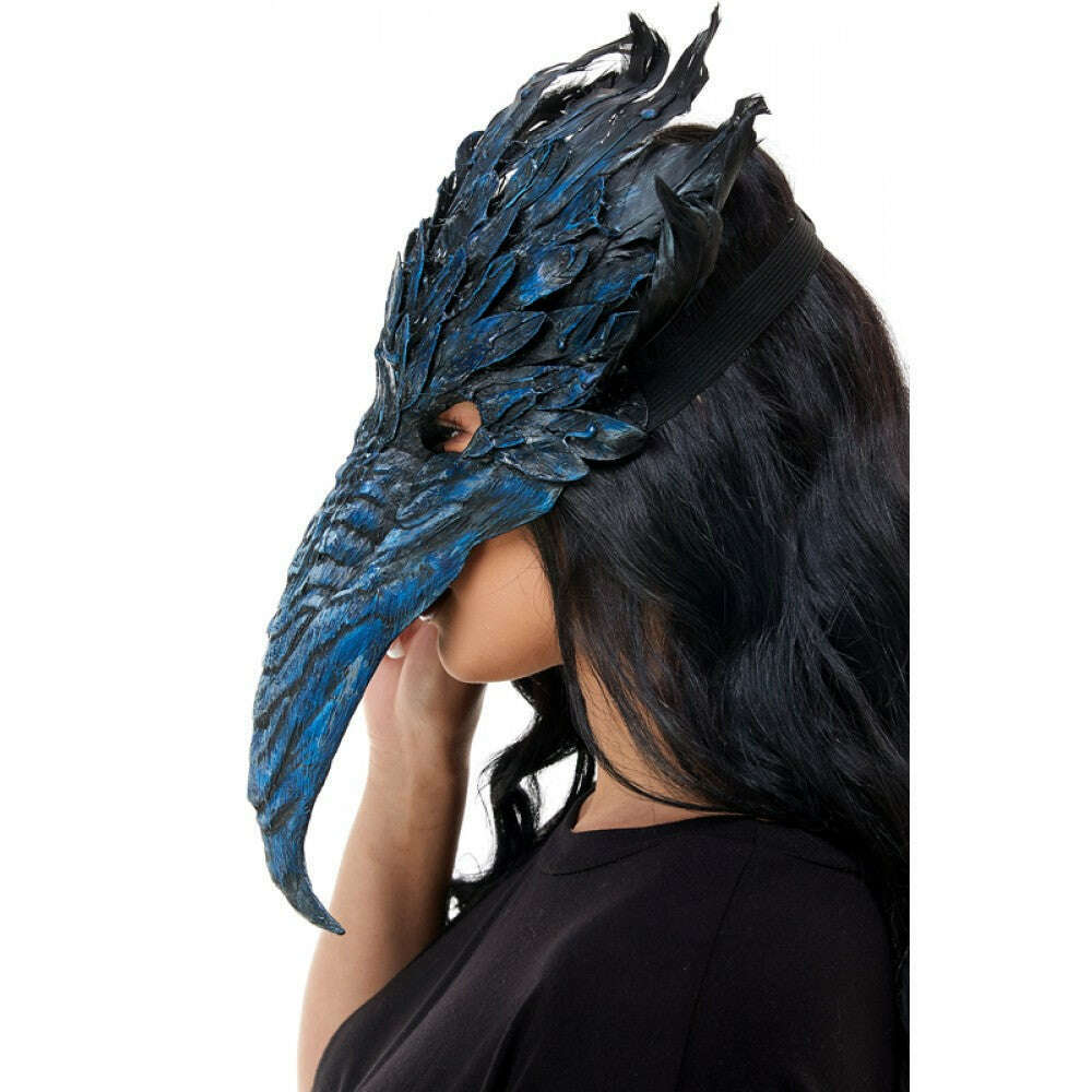 Plague Doctor Blue Devil Mask