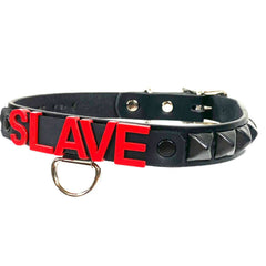 Plaything Studded Leather Bondage Choker