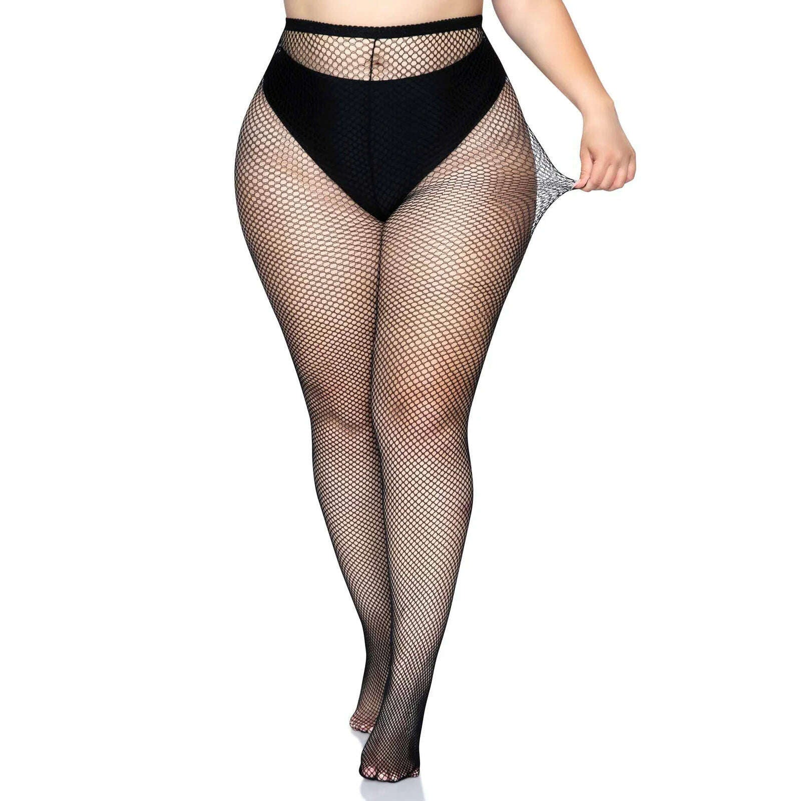 Plus Size Fishnet Pantyhose