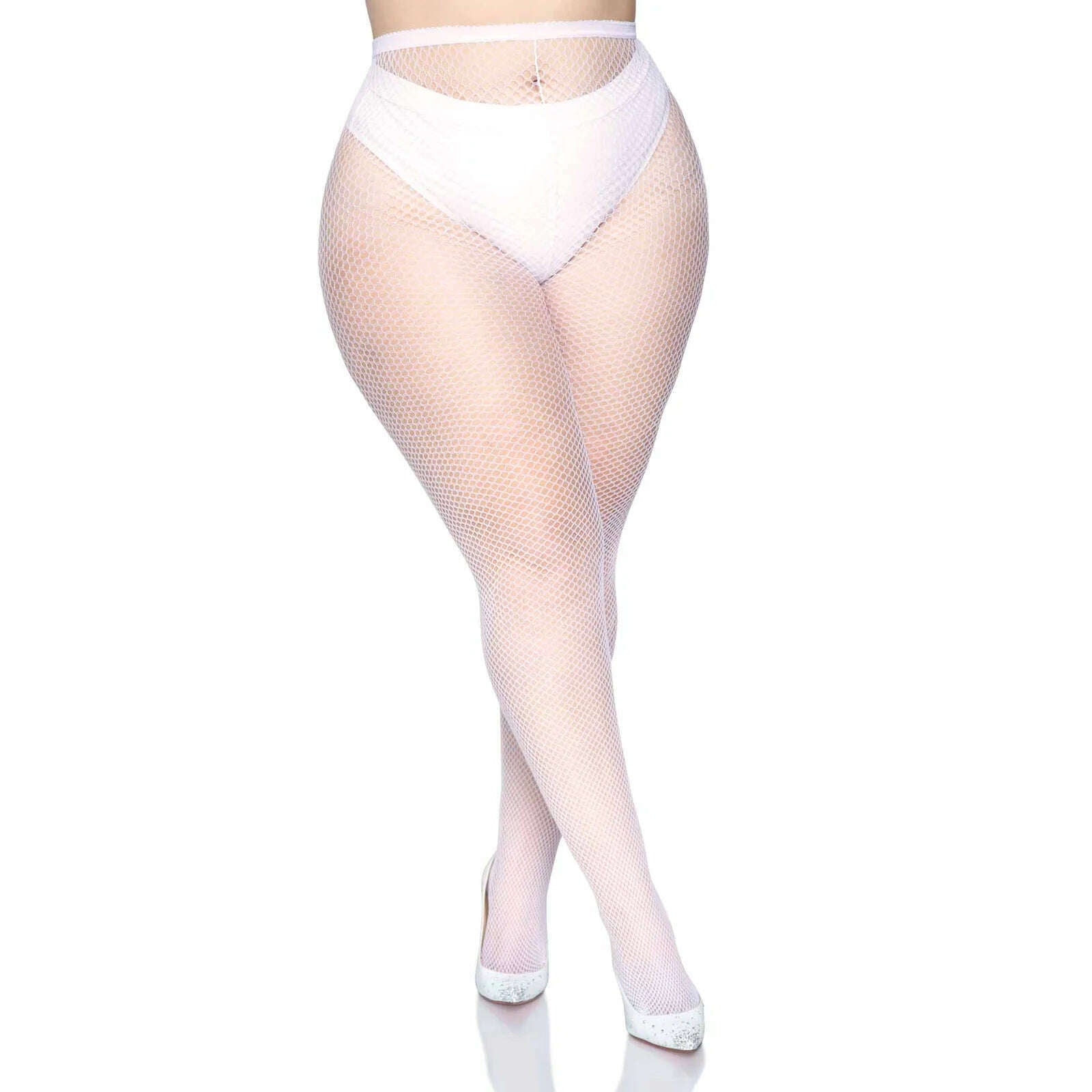 Plus Size Fishnet Pantyhose