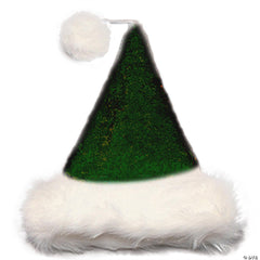 Plush Velvet Adult Santa Hat