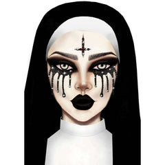 Possessed Nun Self-Adhesive Face Jewels