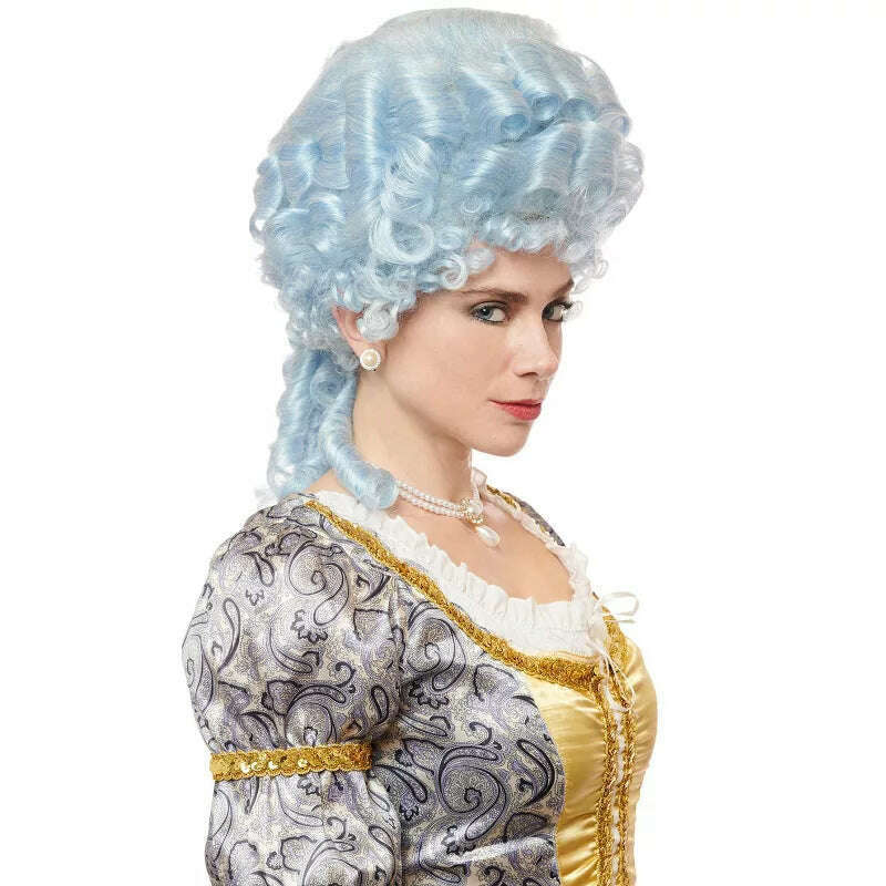 Powder Blue Adult Marie Antoinette Wig