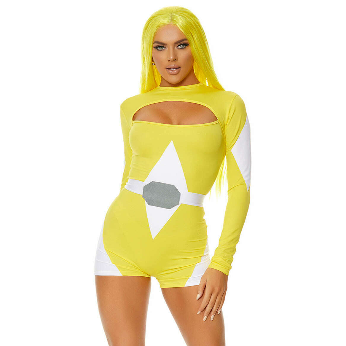 Power Move Sexy Yellow Superhero Women's Costume