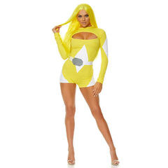 Power Move Sexy Yellow Superhero Women's Costume