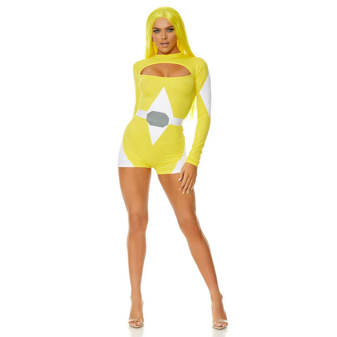 Power Move Sexy Yellow Superhero Women's Costume