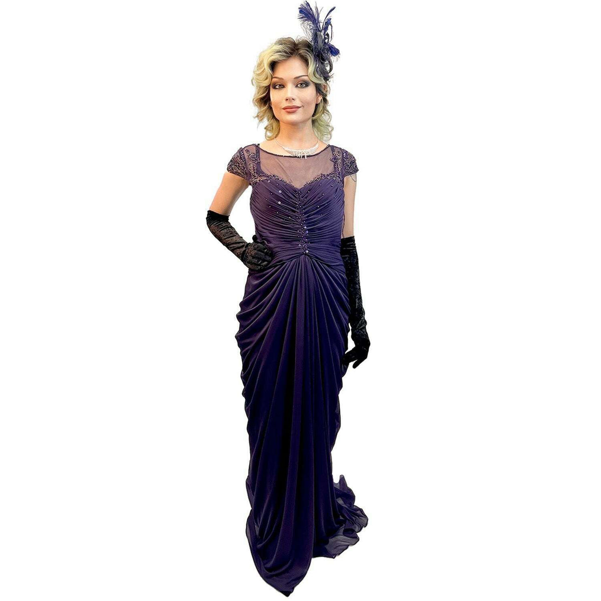 Premiere 1920s Elegant Purple Dress Adult Costume