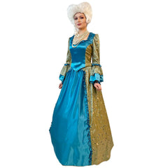 Premiere Romantic Colonial Blue & Green Women's Adult Costume