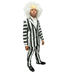 Premium Beetlejuice Inspired Striped Suit Adult Costume