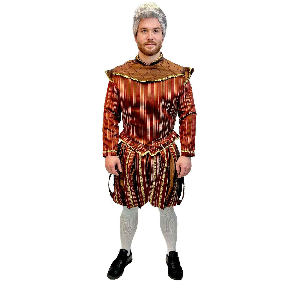 Premium Terracotta Medieval Regal Lord Men's Costume