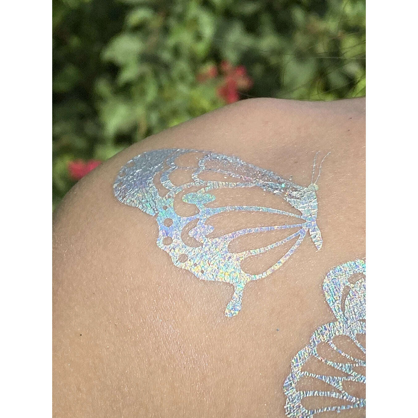 Pretty Fly Holographic Butterfly Temporary Tattoo Pack