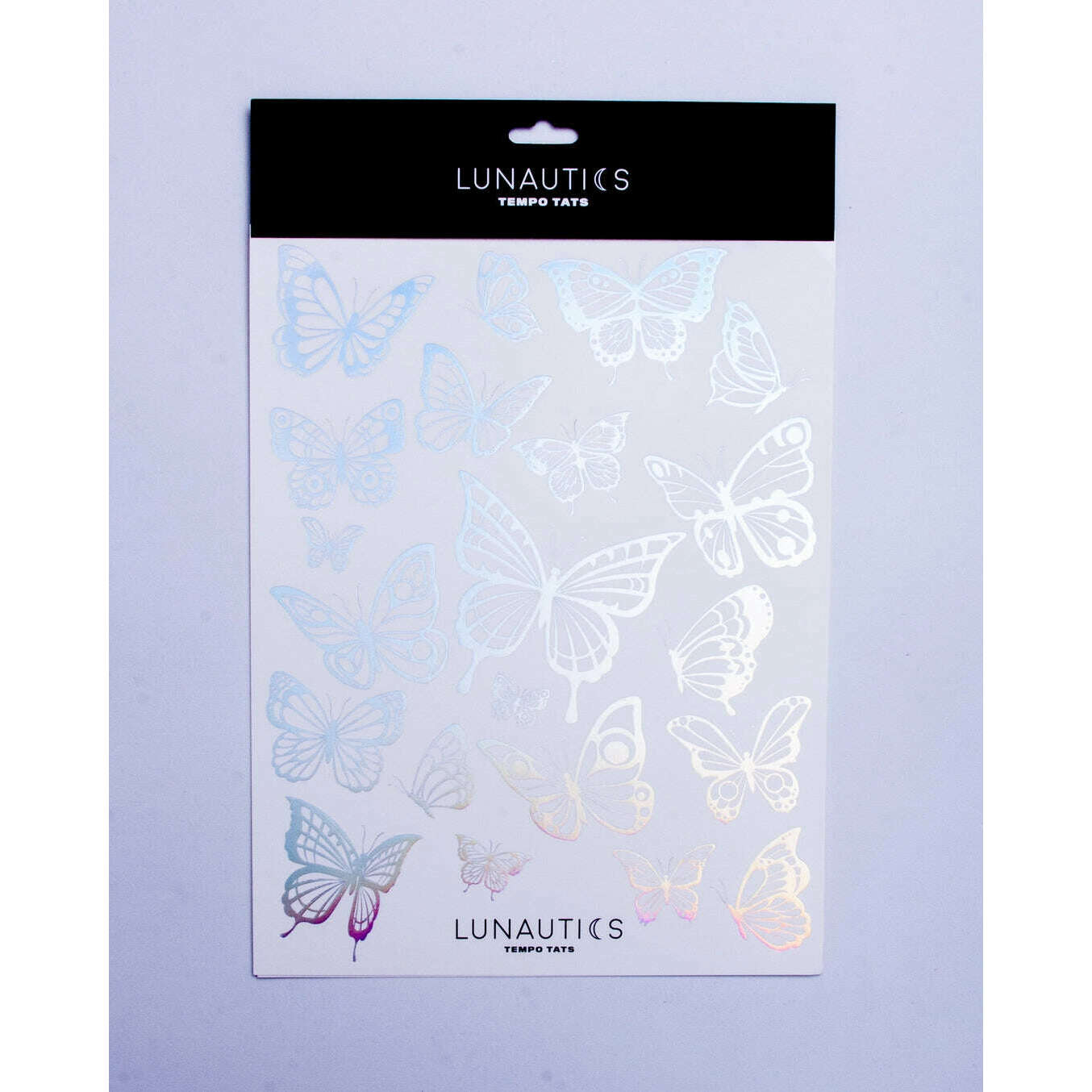 Pretty Fly Holographic Butterfly Temporary Tattoo Pack