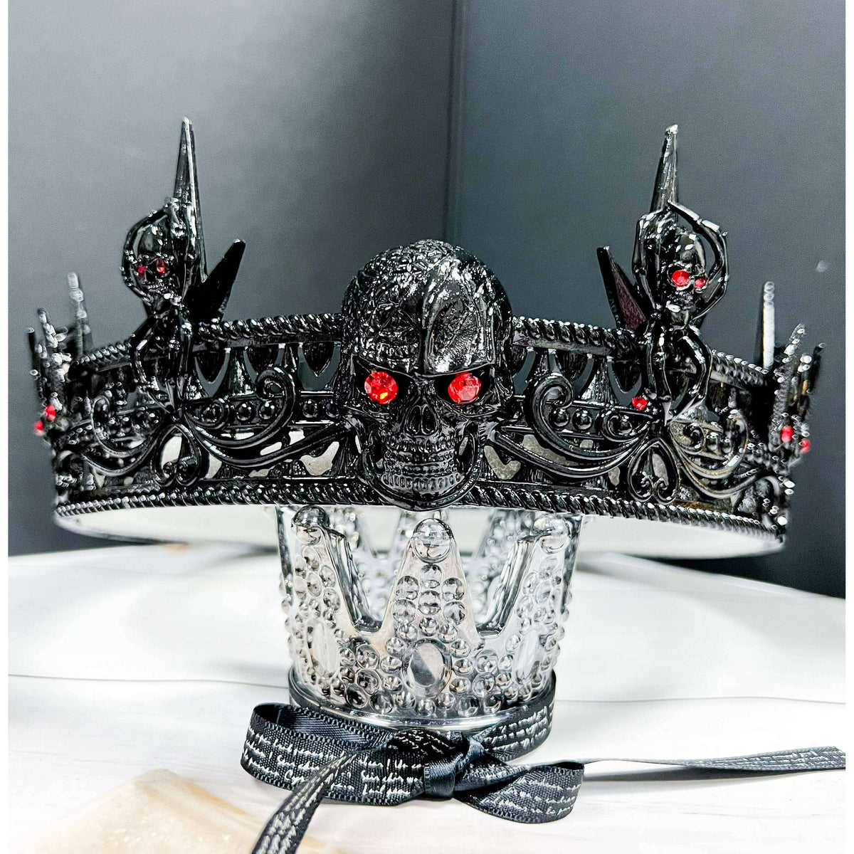 Prince Of Darkness Metal Skull Crown