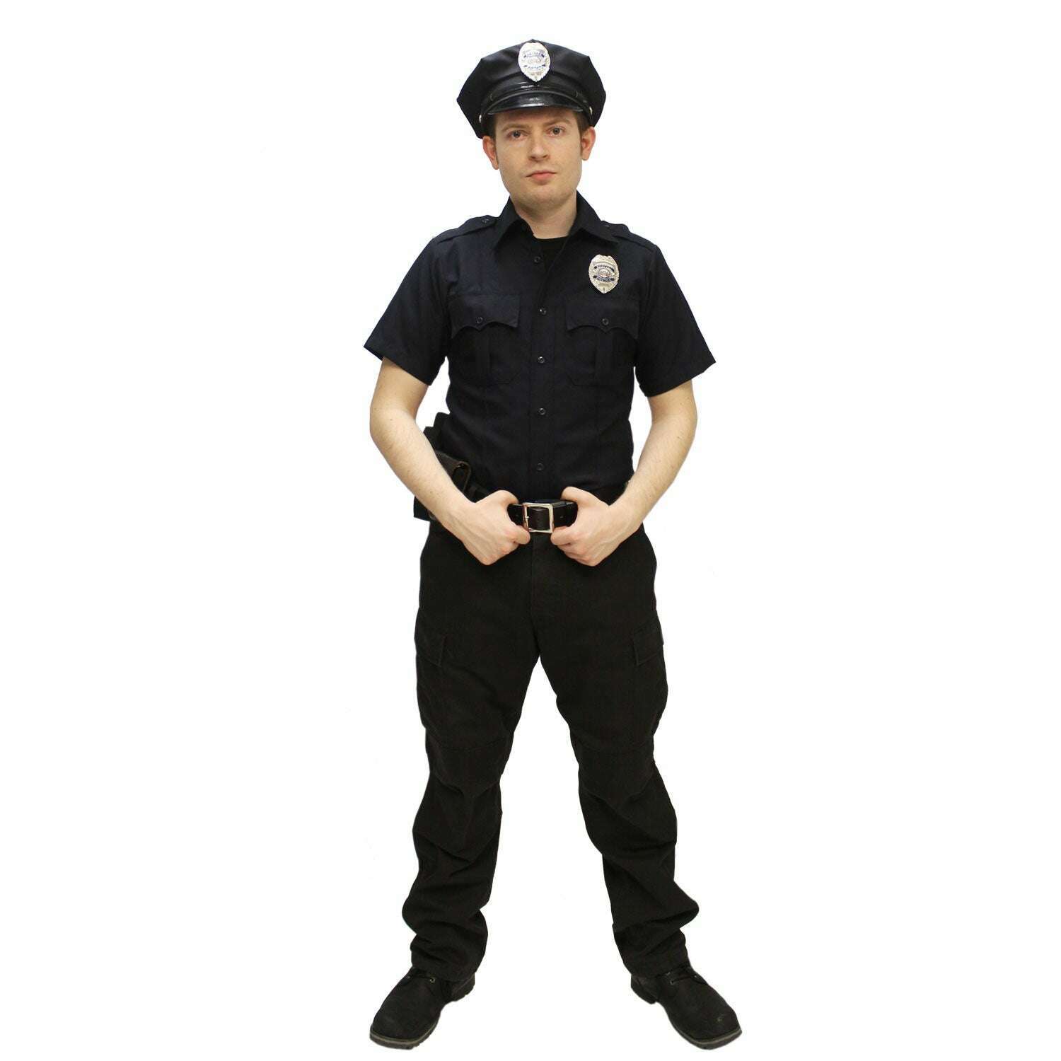 Production Quality Short Sleeve Police Uniform Rental Costume