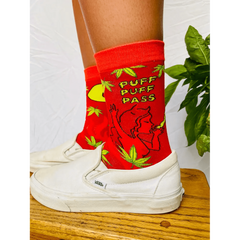 Puff Puff Pass Women's Crew Socks