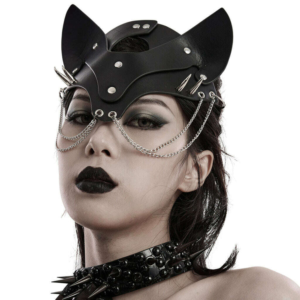 Punk Fox Double Chained Eye Mask