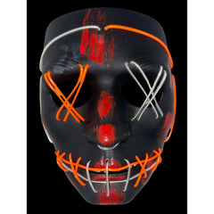 Purge Inspired Dual Tone Crosshatch LED Mask