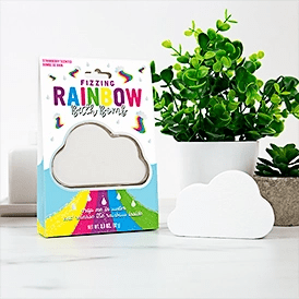 Rainbow Cloud Fizzing Bath Bomb