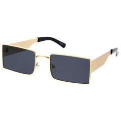 Rectangular Metal Frame Sunglasses