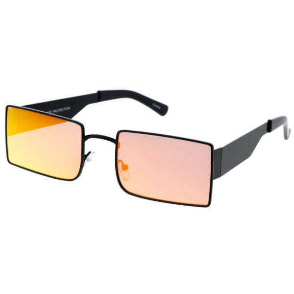 Rectangular Metal Frame Sunglasses