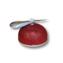 Red metallic Propeller Beanie