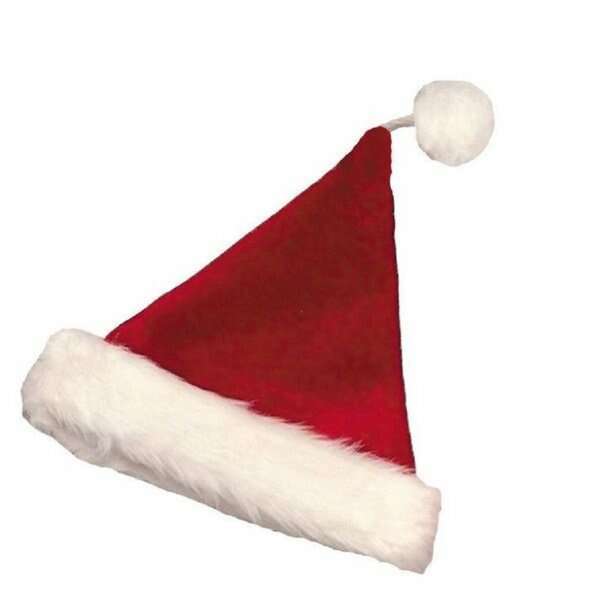 Red Velvet Plush Santa Hat