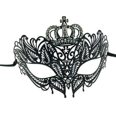 Regina Laser Cut Crown Metal Mask