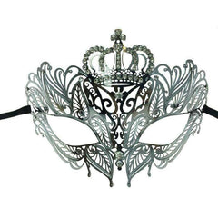 Regina Laser Cut Crown Metal Mask