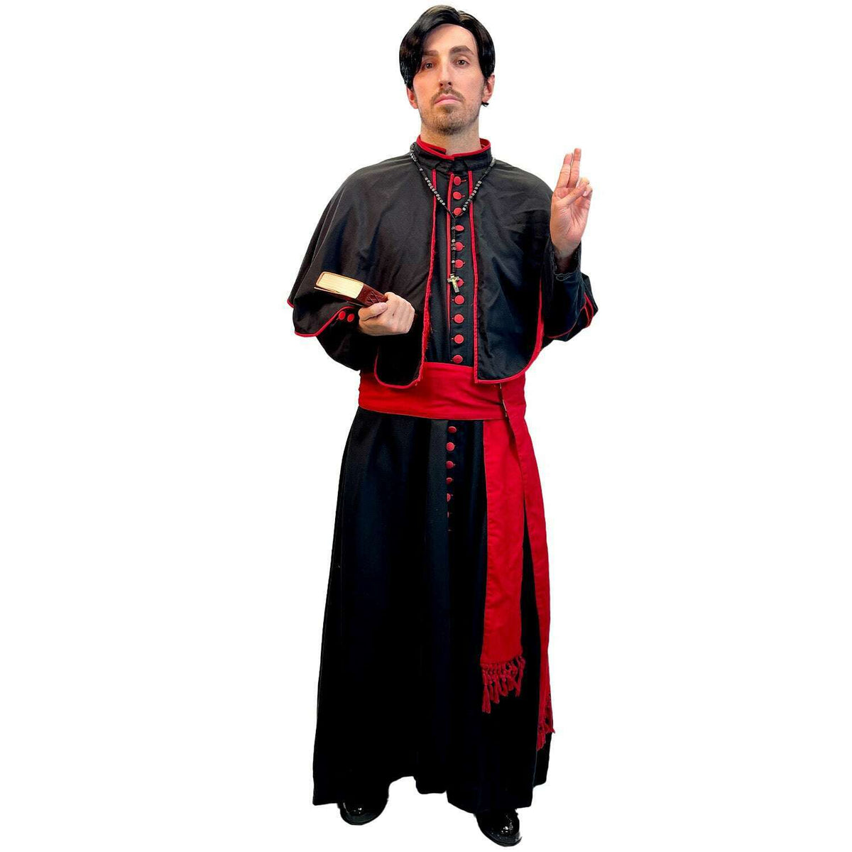 Religious Black & Red Cardinal Adult Costume