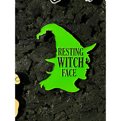 Resting Witchface Pin